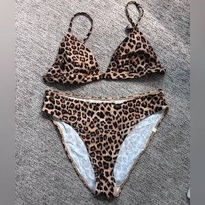 Leopard Print Bikini Set